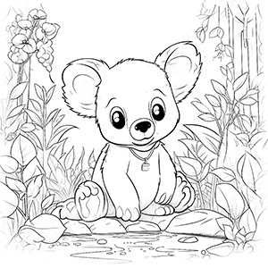 Koala coloring pages – Coloring corner