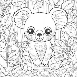 free printable koala man coloring pages