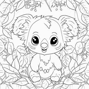 Koala coloring pages - Coloring corner