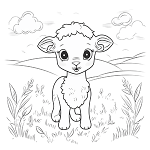 Lamb Coloring Pages – Coloring corner