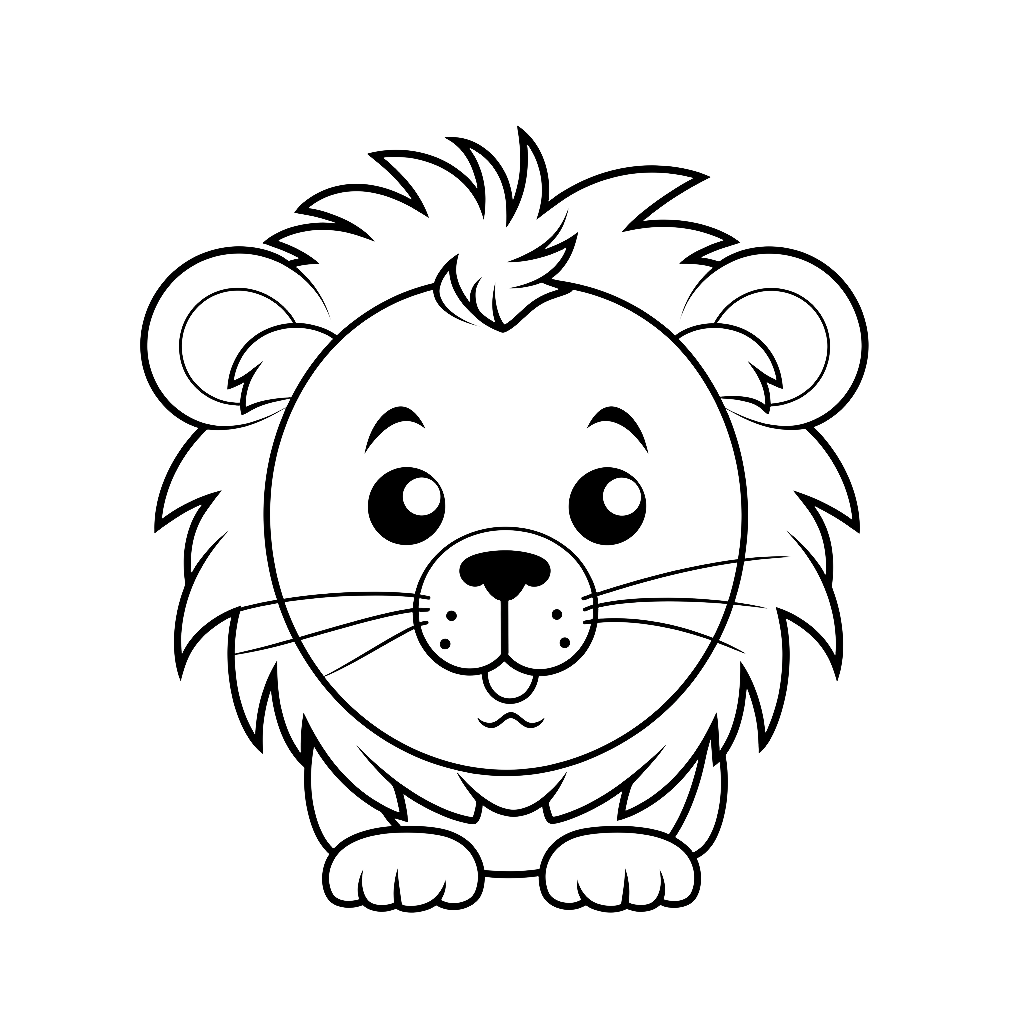 Lion coloring pages – Coloring corner