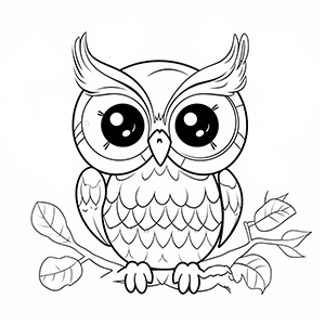 Owl coloring pages – Coloring corner