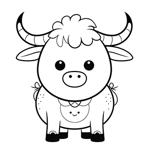 Ox Coloring Pages – Coloring corner