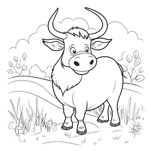 Ox Coloring Pages – Coloring corner