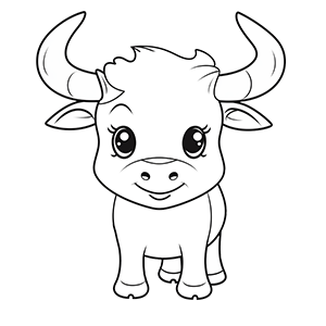 Ox Coloring Pages – Coloring corner