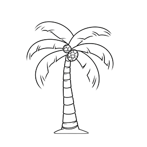 Free Palm tree coloring pages – Coloring corner