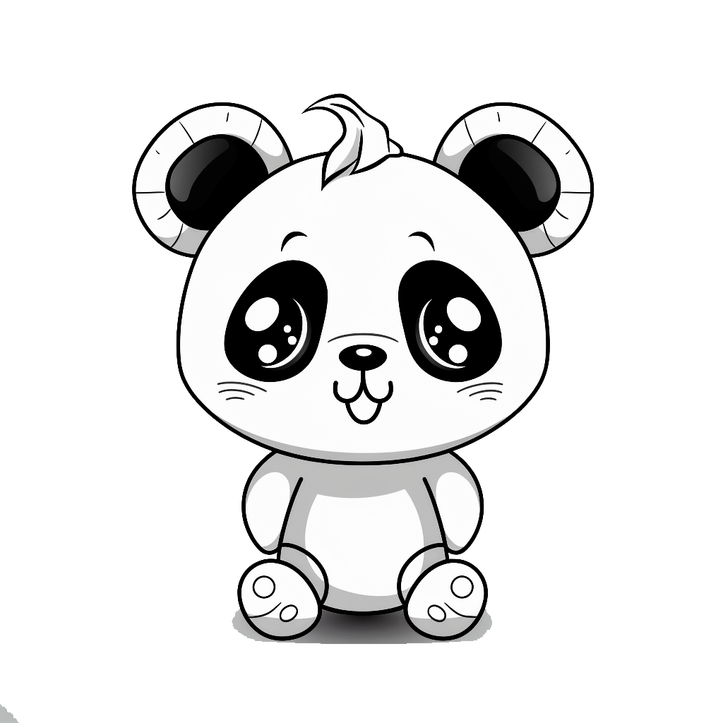 Panda coloring pages – Coloring corner