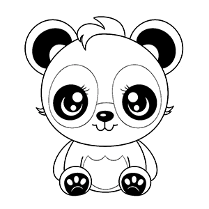 Panda coloring pages – Coloring corner