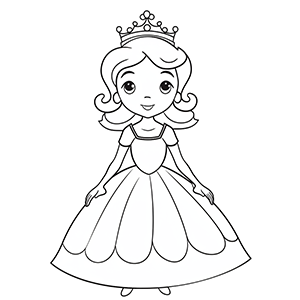 20+ Free Princess Coloring Pages – Coloring corner