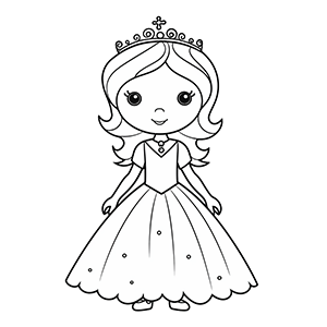 Princess coloring pages – Coloring corner