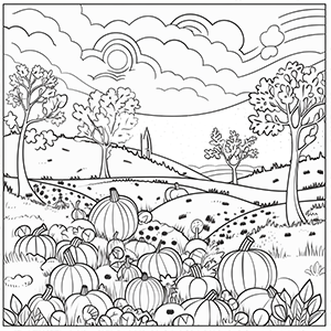 Free Pumpkin Patch Coloring Pages – Coloring Corner