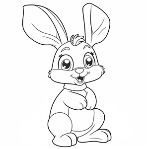 Rabbit Coloring Pages – Coloring Corner