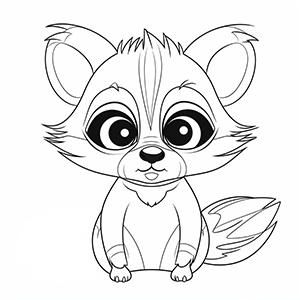 Raccoon Coloring Pages – Coloring corner