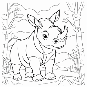 Rhinosaurus Coloring Pages – Coloring corner