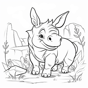 Rhinosaurus Coloring Pages – Coloring corner