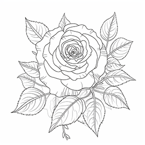 20 + Free Rose coloring pages – Coloring corner