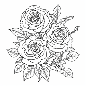 20 + Free Rose coloring pages – Coloring corner