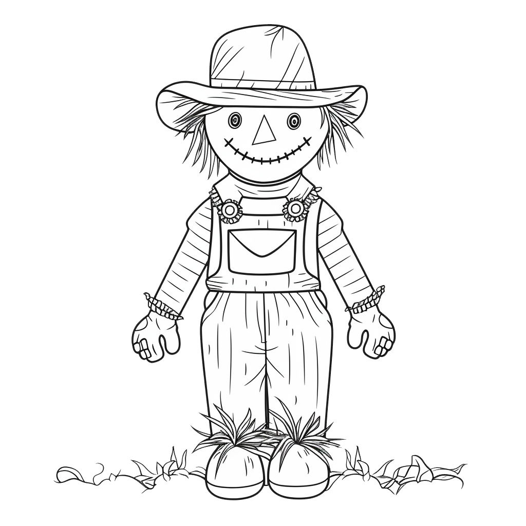 Scarecrow coloring pages
