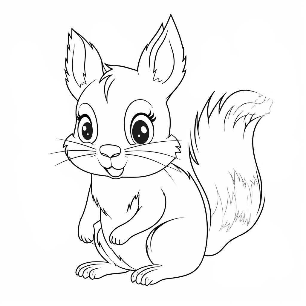 Squirrel Coloring Pages – Coloring corner