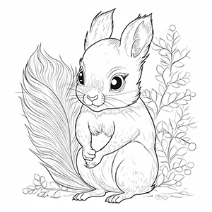 Squirrel Coloring Pages – Coloring corner