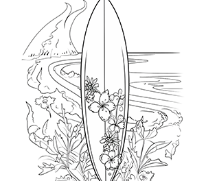 Dazzling Surfboard Artistry