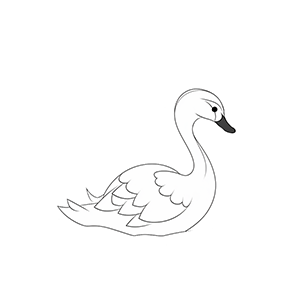 Swan Coloring Pages – Coloring corner