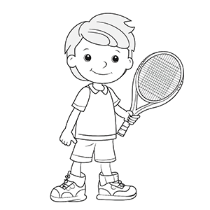 Free Tennis Coloring Pages – Coloring corner