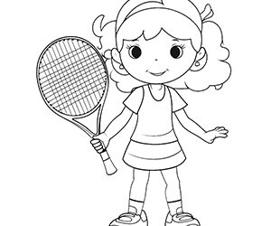 Lively Tennis Player