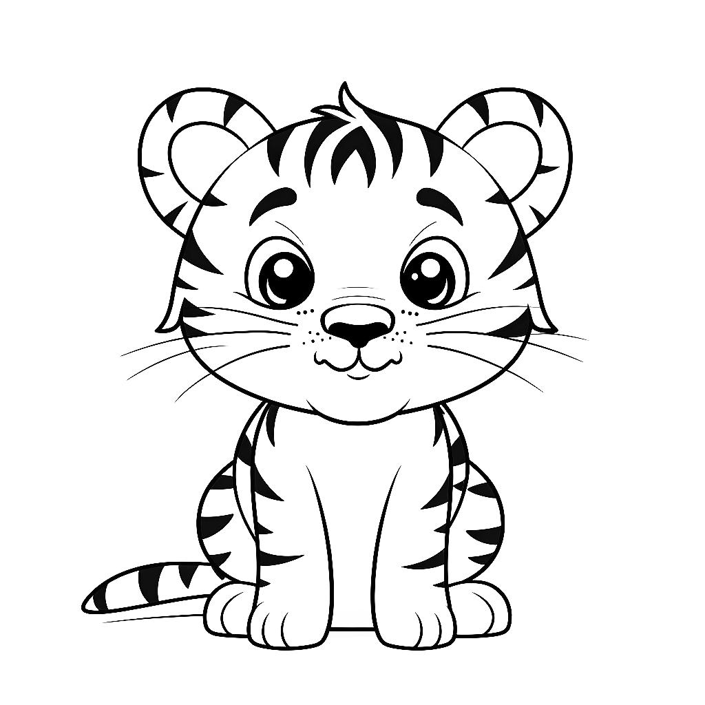 Tiger Coloring Pages – Coloring corner