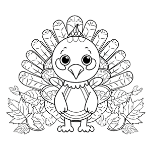 Turkey Coloring Pages – Coloring corner