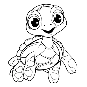 Turtle Coloring Pages – Coloring corner