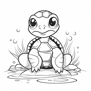 Turtle coloring pages – Coloring corner