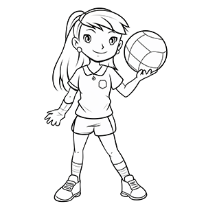 Dynamic Volleyball Action
