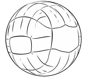 Competitive Volleyball Match