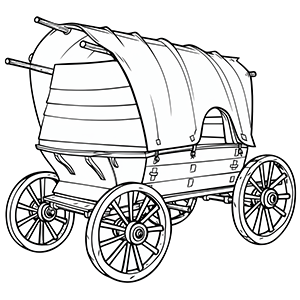 Free Wagon coloring pages – Coloring corner