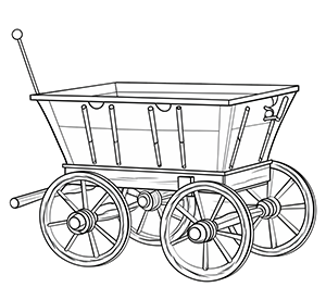 Vintage Wooden Wagon Ride