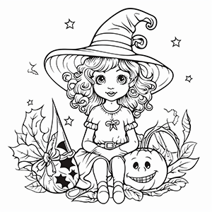 20+ Free Witch coloring pages – Coloring corner