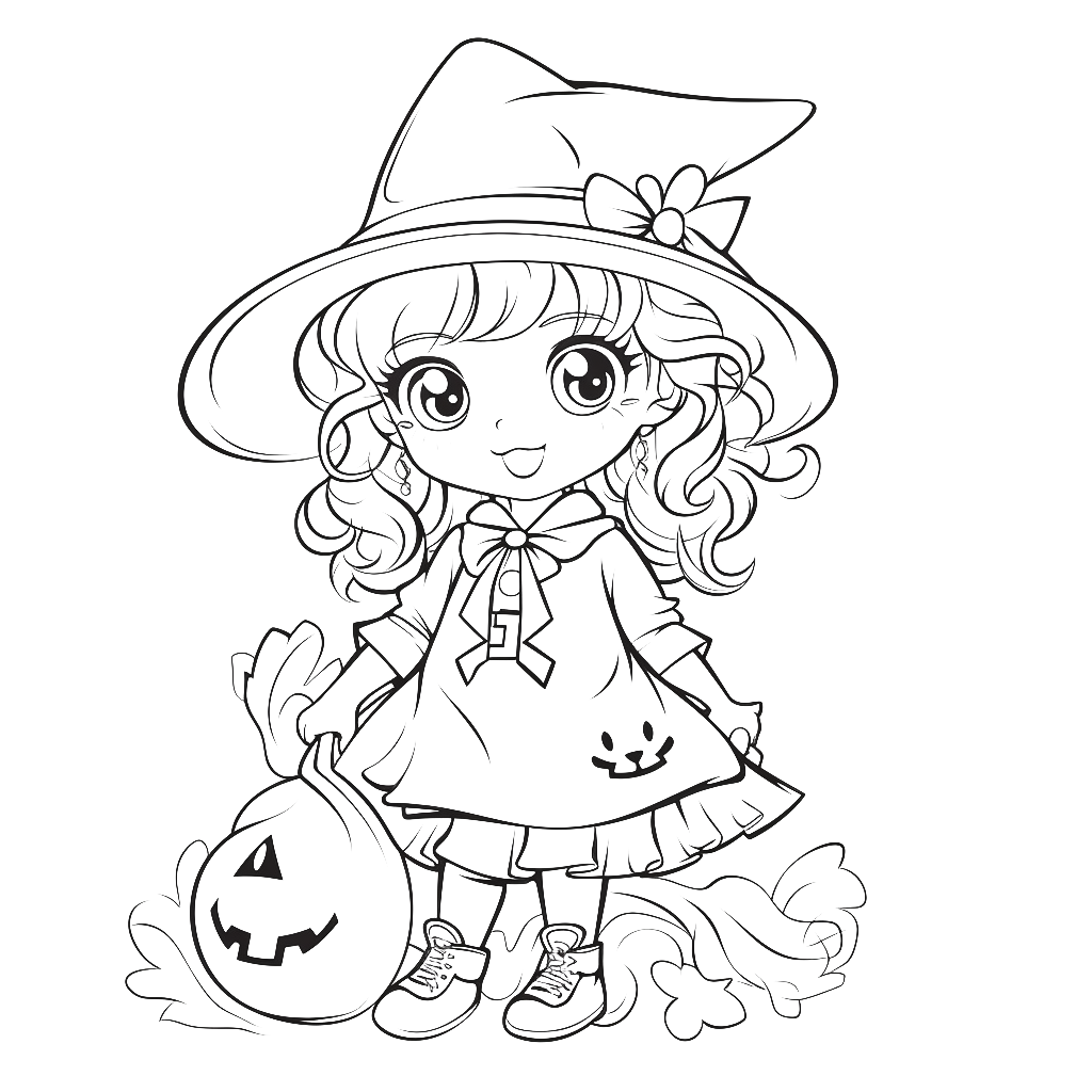 20+ Free Witch coloring pages – Coloring corner