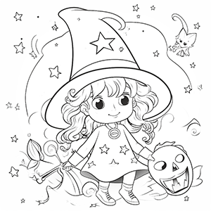 20+ Free Witch coloring pages – Coloring corner
