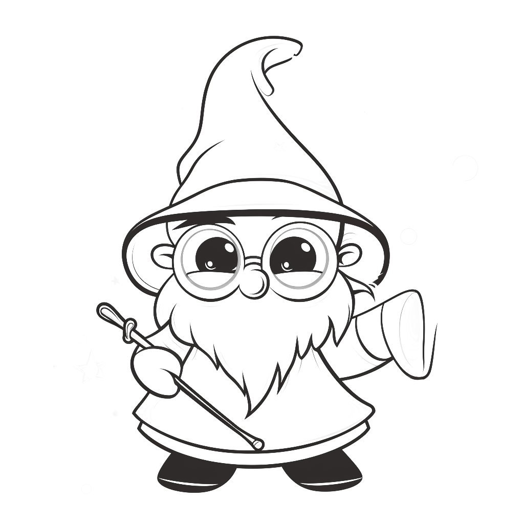 Wizard coloring pages