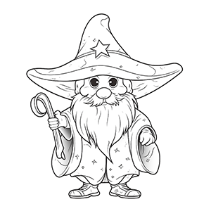 20+ Free Wizard Coloring Pages – Coloring corner