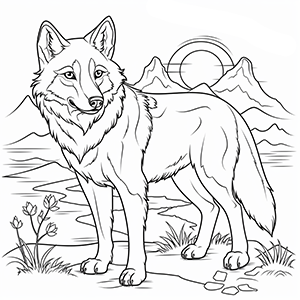 Wolf Coloring Pages – Coloring corner