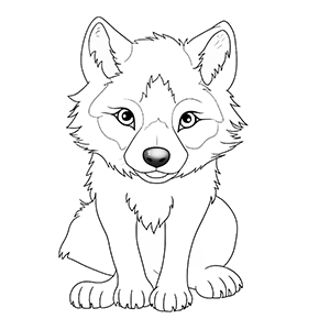 Wolf Coloring Pages – Coloring corner