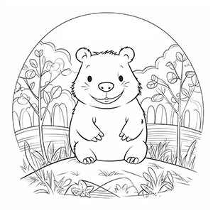 Wombat Coloring Pages – Coloring Corner