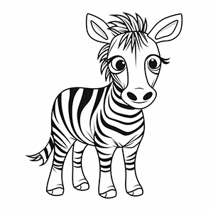 Zebra Coloring Pages – Coloring Corner