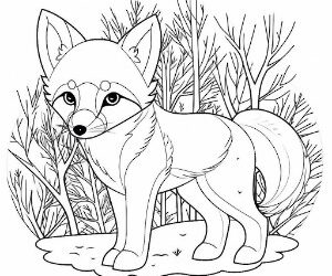 Arctic Fox Snowy Secret
