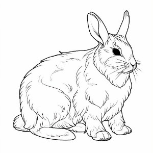 Arctic Hare coloring pages – Coloring corner