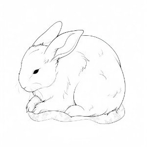Arctic Hare coloring pages – Coloring corner