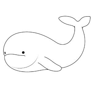 Beluga Whale coloring pages – Coloring corner