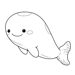 Beluga Whale coloring pages Coloring - Beluga Whale 6 Tn 
